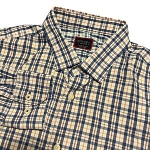 UNTUCKit Men's Macul Plaid Button Down Shirt XXLG Regular Fit Pink Blue White